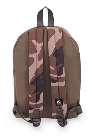 Mochila Everest Basic Color Block, Color Oliva/camuflaje, Ta