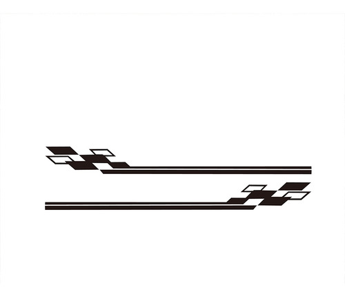 2 Peças De Decalques De Vinil Racing Sport Auto Graphics Diy