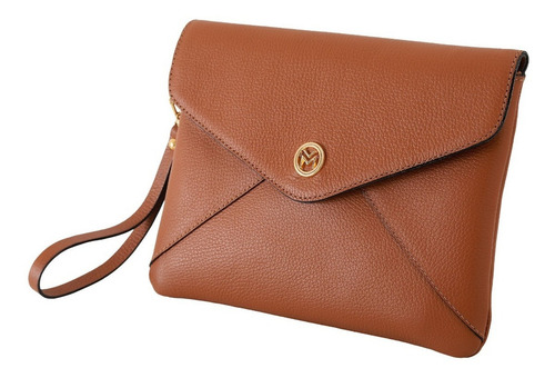 Cartera Mariart Natalia Caramel Clutch de piel para mujer