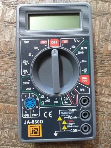 Imagen 2 de 3 de Tester Multímetro Digital Con Buzzer, Cables. Sin Bateria