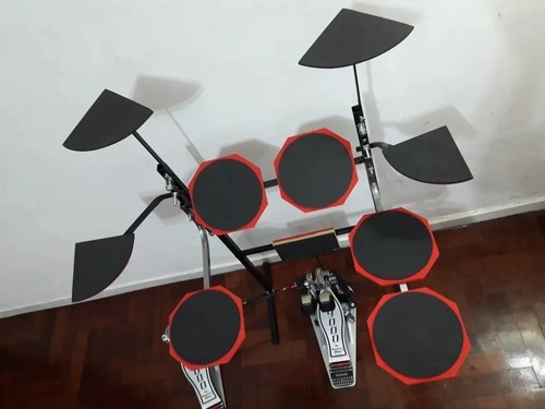 Imagen 6 de 6 de Batería Muda D Practica Silenciosa Demon 10 Pads.