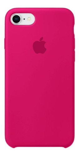 Capinha Aveludada Silicone Compatível iPhone 7 / 8 E Se 2020 Cor Pink