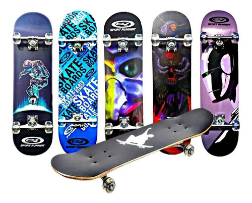 Tabla De Skate Patineta Diseño Variados Semiprofesional