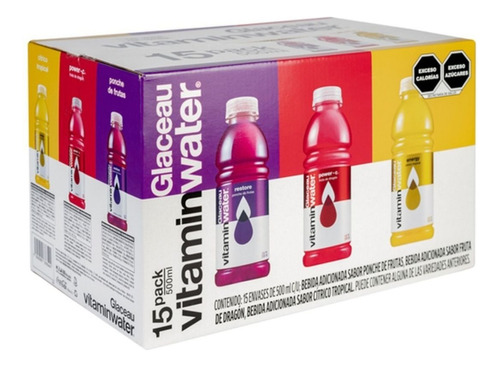 Vitamin Water Surtido 15pzs 500ml