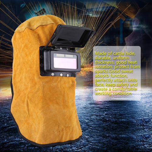 Careta Electrónica Soldar Industrial Con Hojas Protectoras
