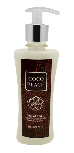 Mantra Shower Gel 250ml Coco Beach Para Mujer