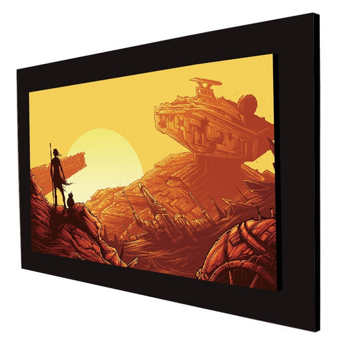 Cuadro 60x40 Cms Decorativo Rey 2 Star Wars+envío Gratis