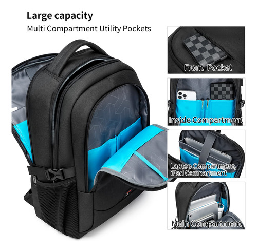 Mochila Duslang Para Portátil De 17 Pulgadas Para Viajes Con