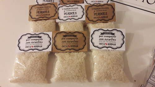 30 Bolsitas De Arroz - Civil - Casamiento - Personalizado