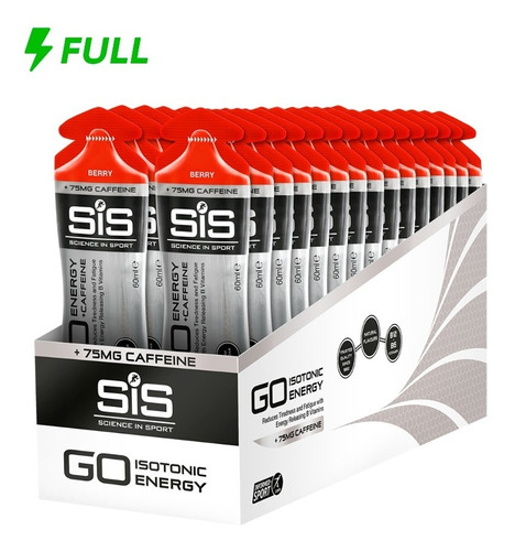 Sis Go + Caffeine Gels Caixa Com 30 Unidades | Sabores