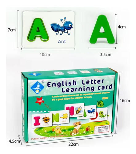 Tarjetas De Aprendizaje De Letras Abecedario En Inglés
