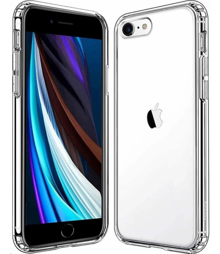 Estuche Forro Rígido Transparente Para iPhone SE 2020