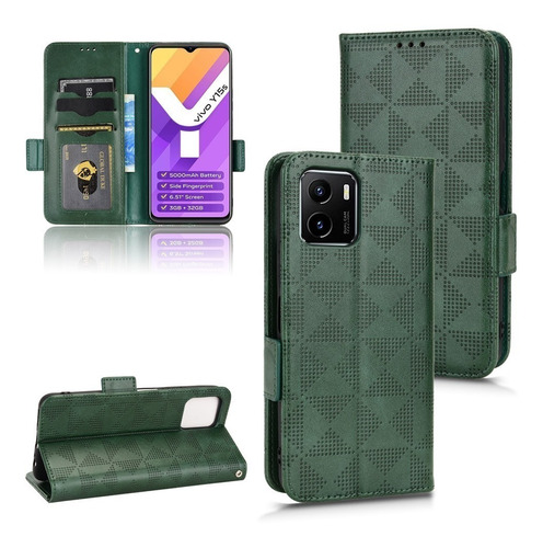 Funda Con Tapa Para Vivo Y01 Universal Y15s 2021, Retro, Pre