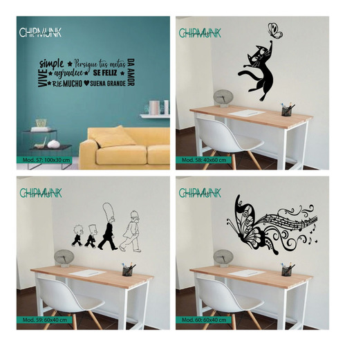 Vinilos Decorativos Frases Negro