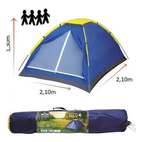 Imagem 3 de 4 de Barraca Acampamento Camping 2 Pessoas Lugares Tipo Iglu Mor