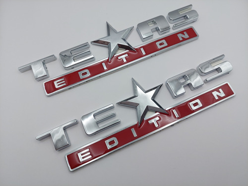 Emblemas Texas Edition Como Y Rojo