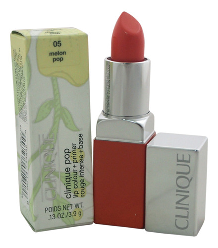 Lápiz Labial Clinique Pop Lip Colour + Primer #05 Melon Pop,