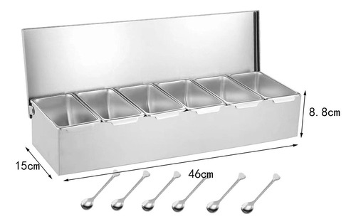 Ultra Asequible Tarro De Condimentos Con Tapa, Recipiente