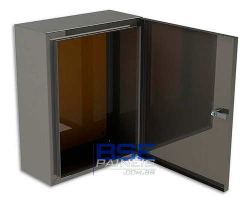 Quadro De Comando Aço Inox 800x600x250 Ip54 Inox Escovado