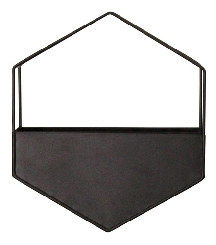 Stratton Home Decor Macetero De Pared De L Negro, 9.00w...