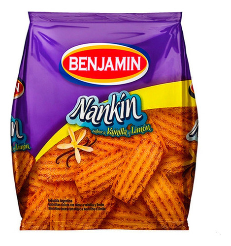 Caja Galletitas Benjamin Nankin Vainilla Y Limon Dulces Pack