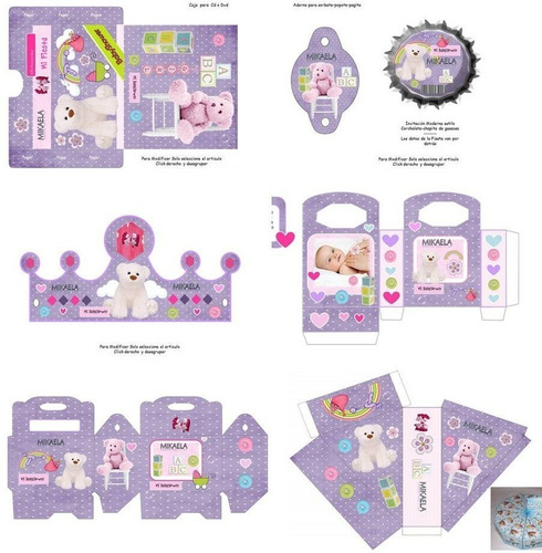 Kit Imprimible Baby Shower Girl Niña 100% Editable