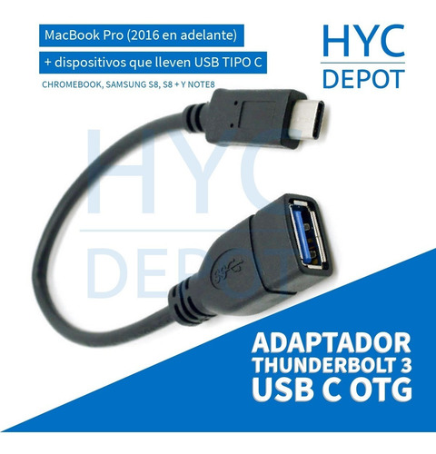 Imagen 3 de 10 de Adaptador Compatible Usb C A Usb Hembra Otg 3.1 Calidad