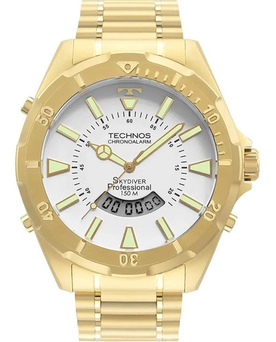 Relógio Masculino Technos Dourado Ts Carbon 2035msd/4b