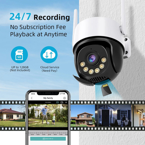 Cámara Videocámara Ptz Con Seguimiento Automático, Icsee