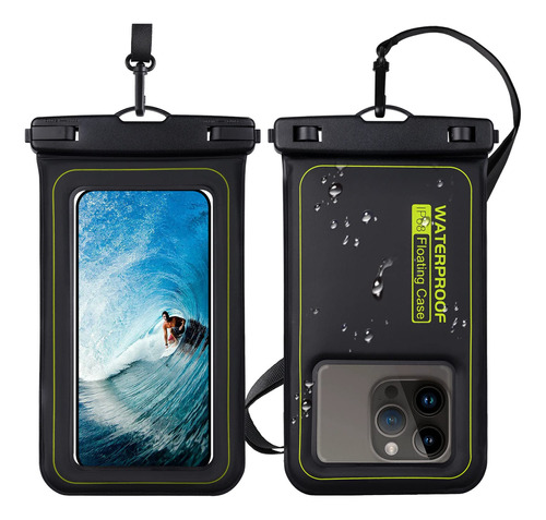 Funda Impermeable Para Telefono De 7.5 Pulgadas, Ipx8 Flotan