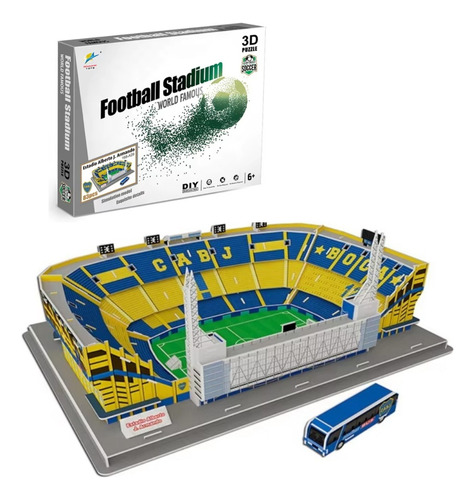 Rompecabezas Puzzle 3d Maqueta Estadio Fútbol Bombonera