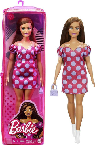 Imagem 1 de 8 de Barbie Fashionistas Doll 171 Curvy Latina Vitiligo 2021