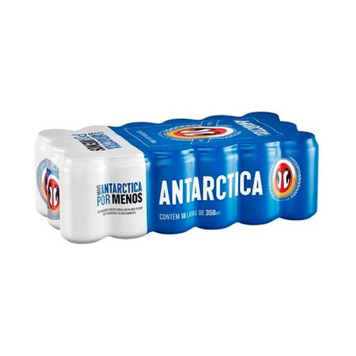 Cerveja Antarctica Boa Pilsen Lata 350ml Com 18 Unidades