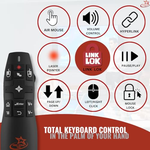 Control Remoto Wireless Para Presentaciones Y Mouse - Pr-820
