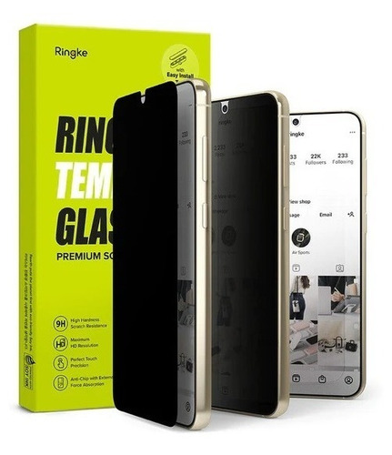 Imagen 1 de 8 de Vidrio Templado Spy Para Samsung S23 Ringke Privacy 9h Glass