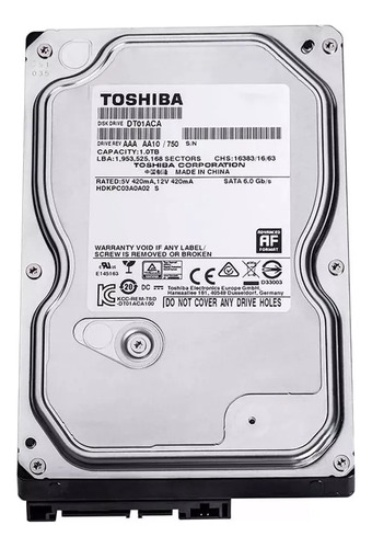 Disco Rigido Hd 1tb Toshiba 16 (Recondicionado)