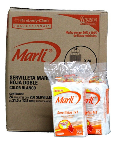 Servilleta Taquera Marli, Interdoblada 24 Paq, Facturamos 