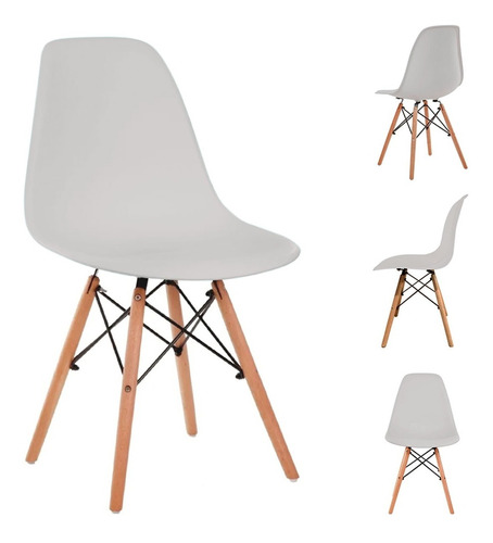 Kit De 2 Sillas Tipo Eames Comedor Hogar Varios Colores