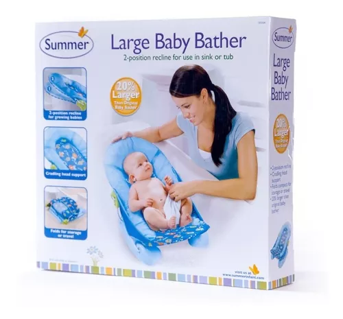 BabyBond Asiento de baño para bebé con 2 modos, ajuste de 3 velocidades,  potentes ventosas, silla de bañera infantil con almohada lavable, plegable  y
