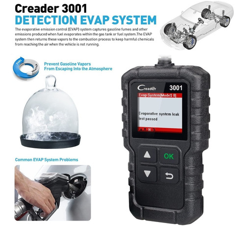 Imagen 7 de 10 de Escáner Automotriz Launch Creader 3001 Diagnóstico Luz Motor