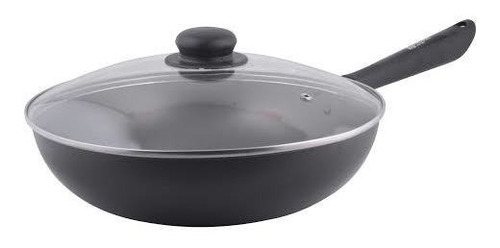 Sartén Wok 30cm Con Tapa Vidrio Nova Facusa