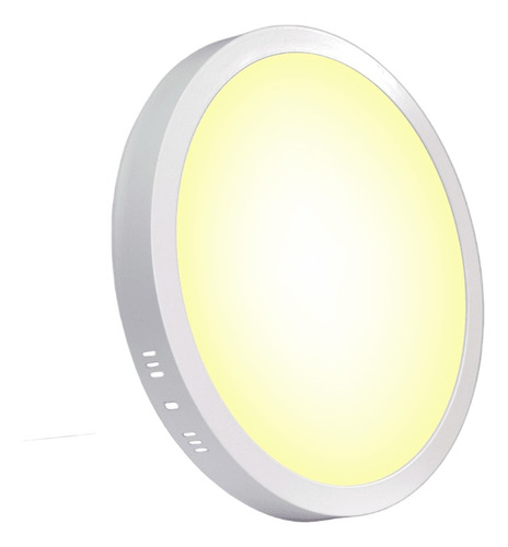 Foco Panel Plafon Led Sobrepuesto Redondo 24w Luz Dia