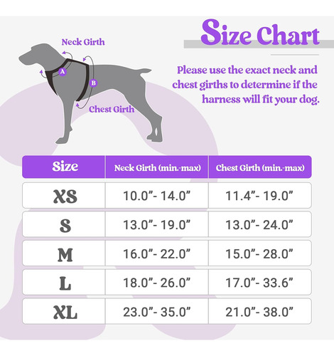 Arnés Para Perros Rabbitgoo, No Tirar, Ajustable, Talla M