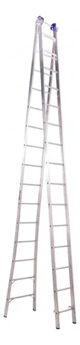 Escada Extensiva 4 Em 1 Alumínio 2 X 15 Degraus Real Escadas Menor preço em Escada Extensiva 4 Em 1 Alumínio 2 X 15 Degraus Real Escadas