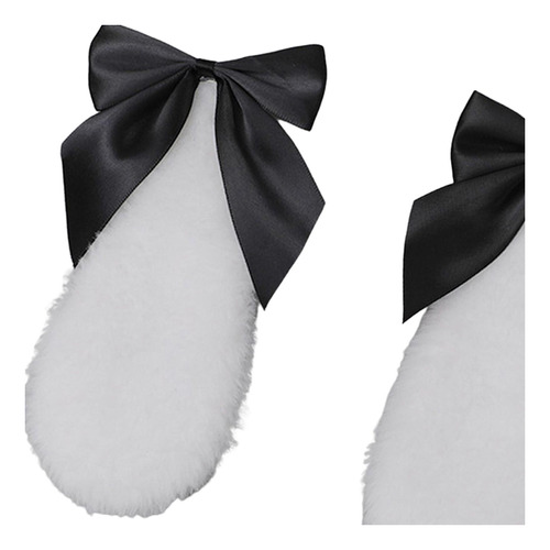 Cosplay Bunny Felpa Lop Orejas Pelo Clip Cinta Bowknot Para