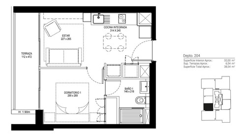 Departamento En Venta De 1-2-3 D. En Ñuñoa