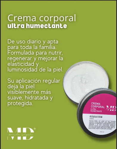 Crema Corporal 100ml Marcela Delgado Resequedad Extrema