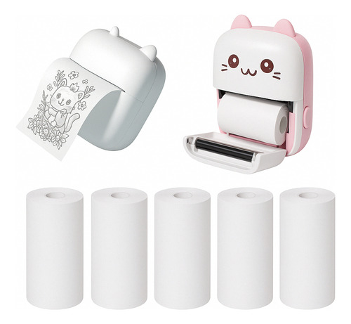 5 Rollo Papel De Termica Para Mini Impresora 57mm X 3m Rollo Termico
