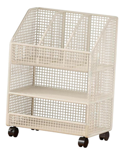 Libro Rodante Cart De Almacenamiento Rack 3 Capa