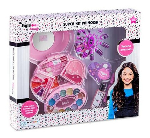 Super Kit Princesa Beleza Infantil My Style Beauty Multikids